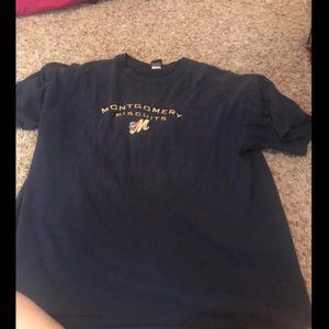 Montgomery Biscuits Baseball XL Blue T-shirt